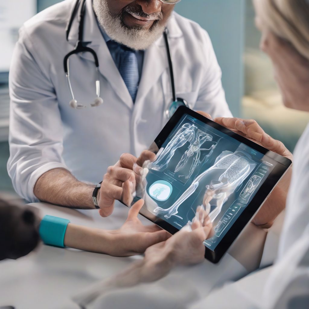 Doctor Discussing Digital Healthcare with Patient